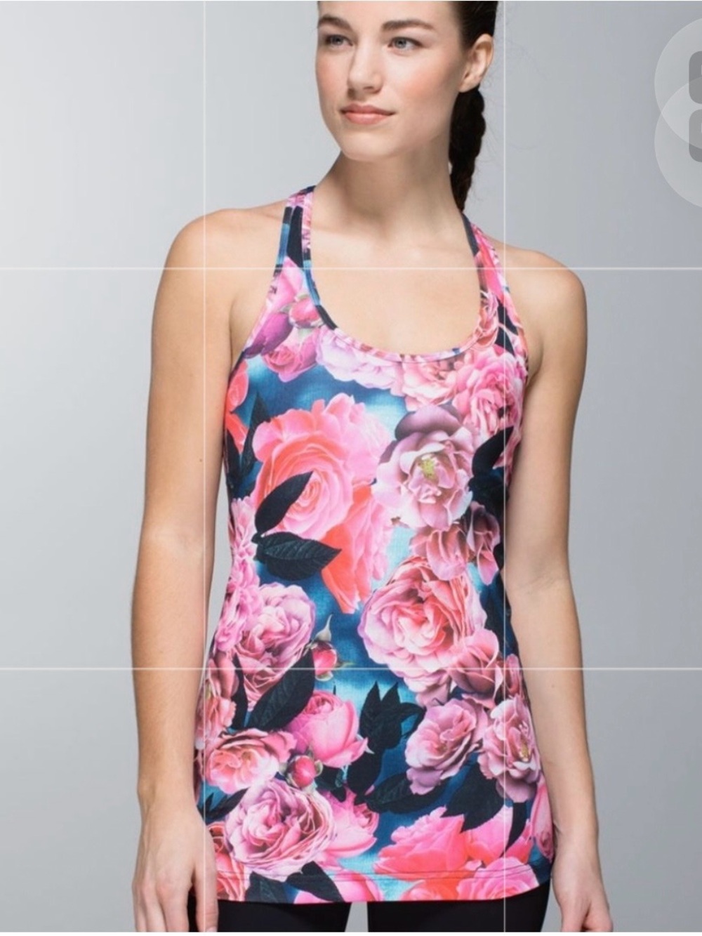 Lululemon Racerback “Secret Garden" Size 8